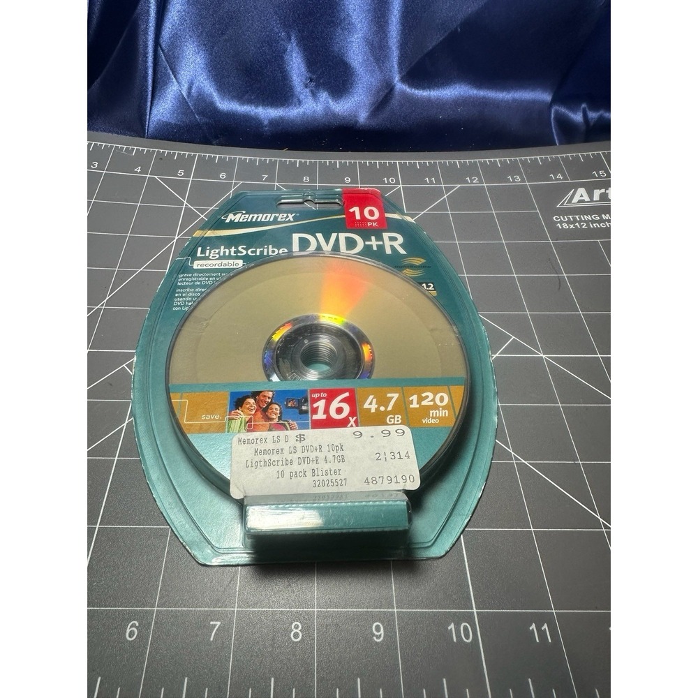 Memorex Light Scribe  DVD+R 10 pack 4.7 GB/120 Minutes/16X recordable NEW SEALED